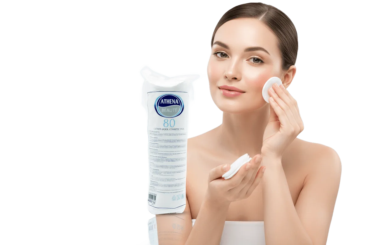 Athena Cotton Cosmetic Pads 80 Pack — view 2