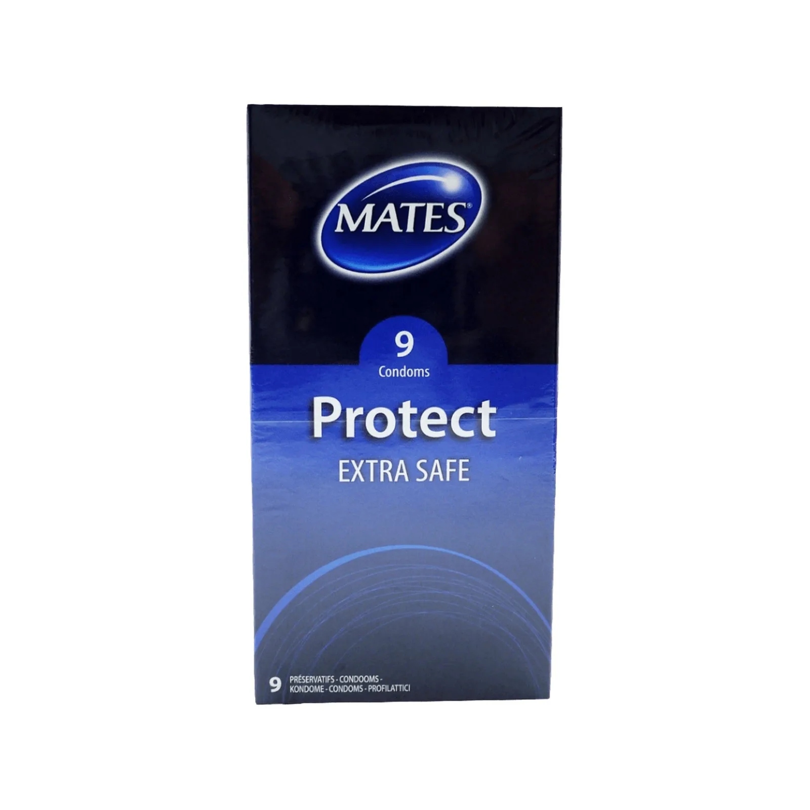 MATES CONDOMS PROTECT EXTRA SAFE 9 Pack