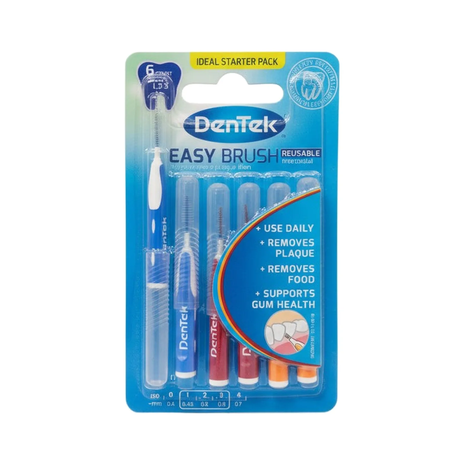 Dentek Interdental Brushes Assorted 6 Pack