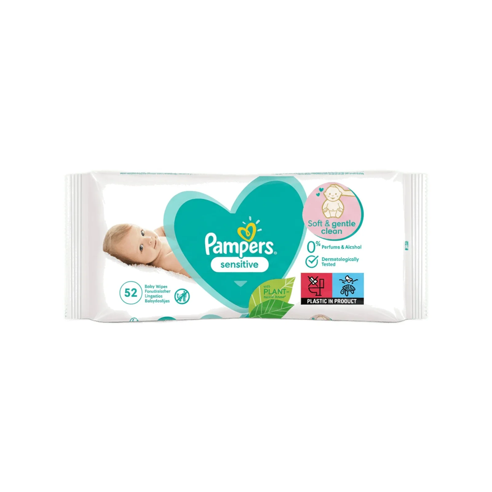 Pampers Baby Wipes Sensitive 52 Pack