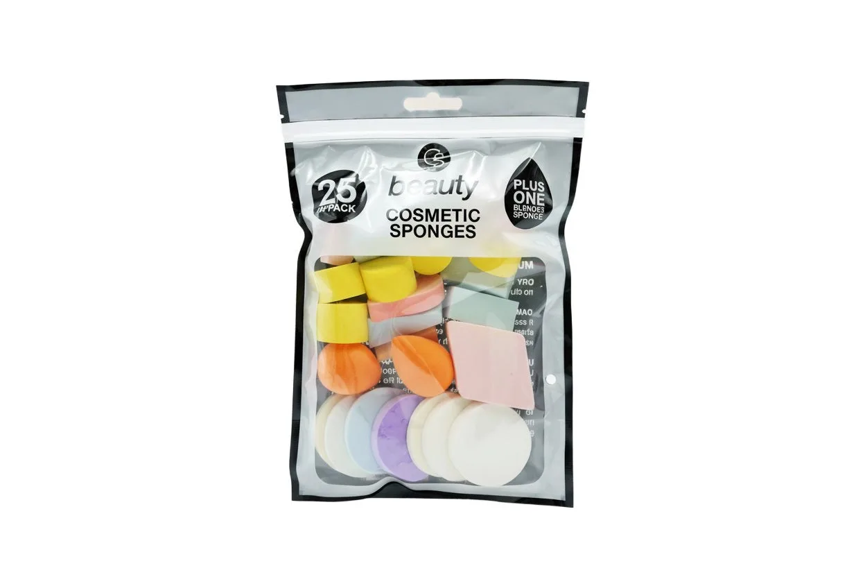 CS Beauty Cosmetic Sponges 25 Pieces