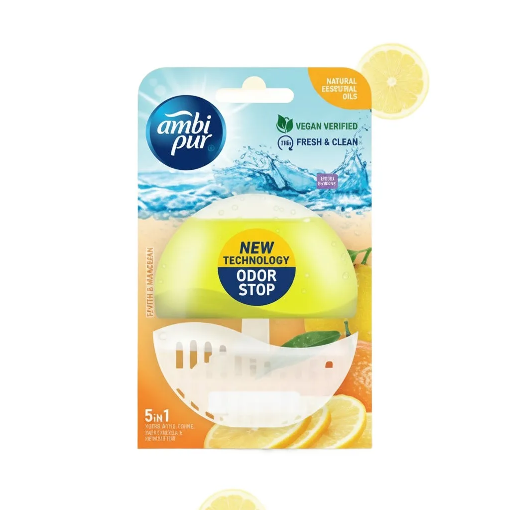 Ambi Pur Liquid Rim Lemon & Mandarin 55ml