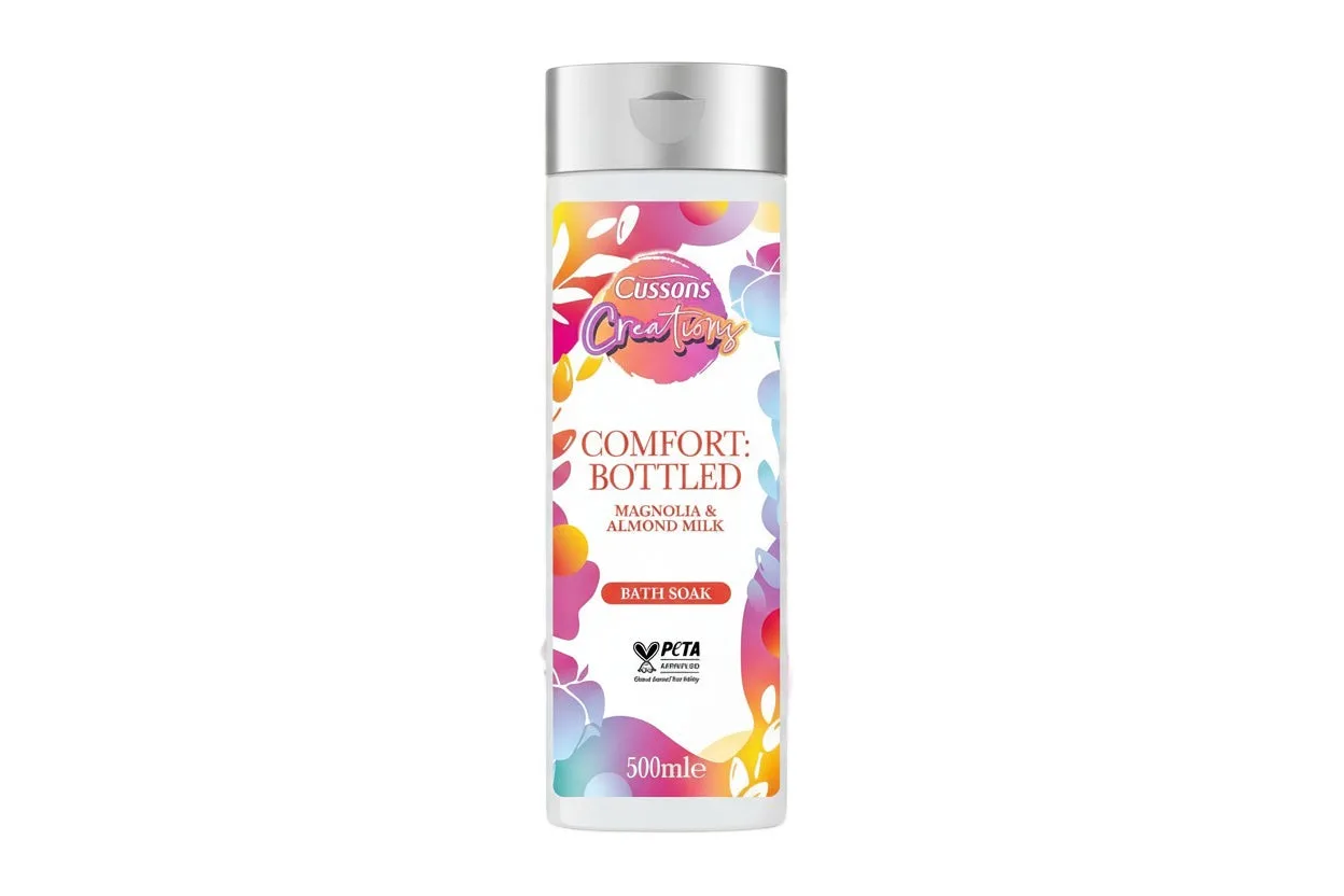 Cussons Creations Bath Soak Magnolia & Almond 500ml | Imported from UK 🇬🇧