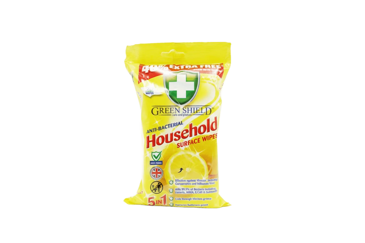 Greenshield Wipes Antibac Household Surface 70 Pack.