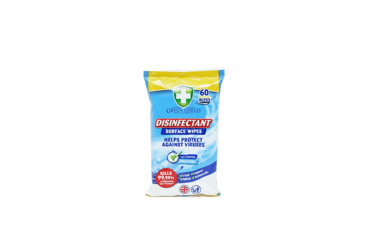 Greenshield Disinfectant Wipes Lemon 60 Pack