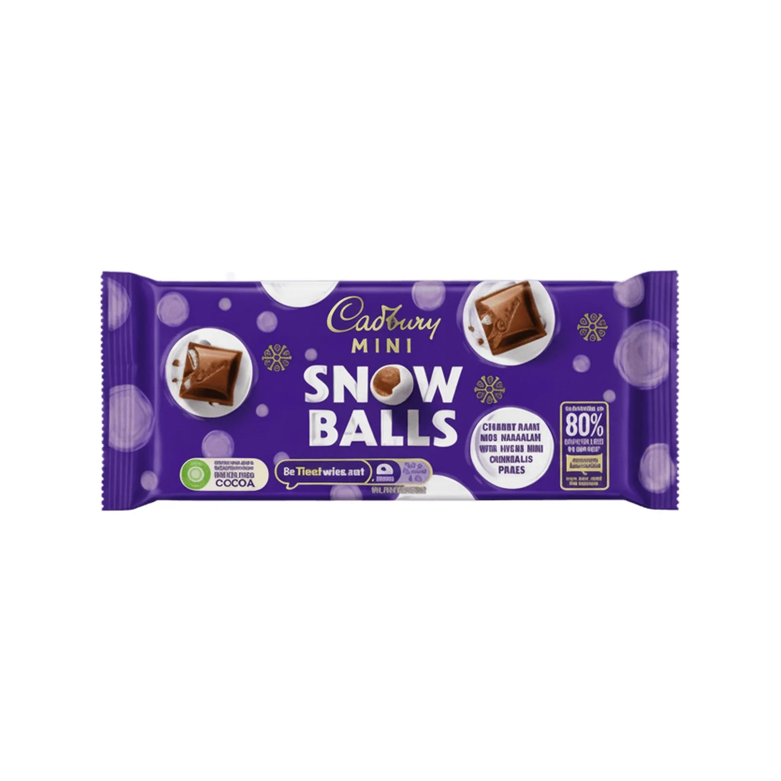 Cadbury Dairy Milk Mini Snow Balls Block 110g