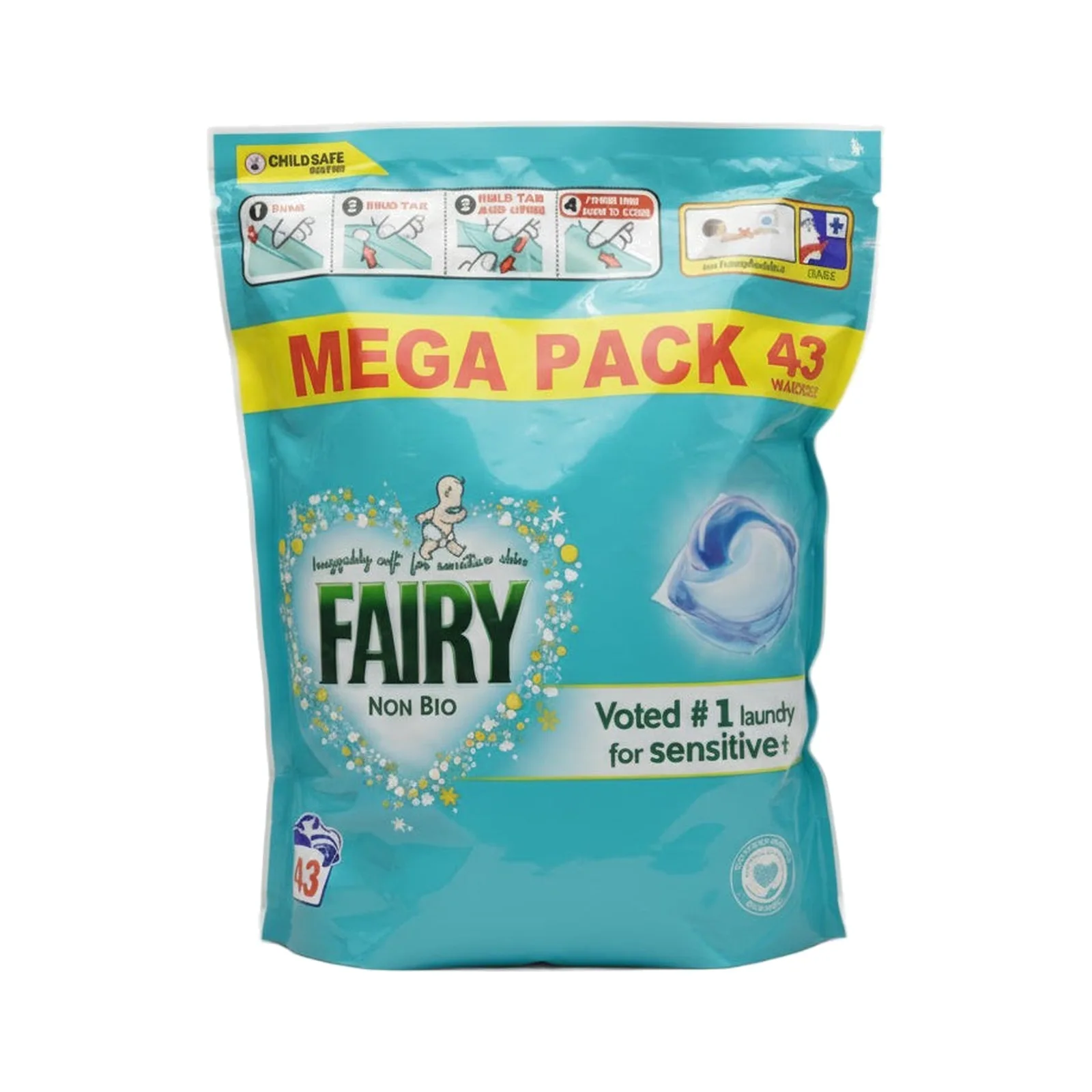 Fairy Laundry Pods Sensitive 43 Washes