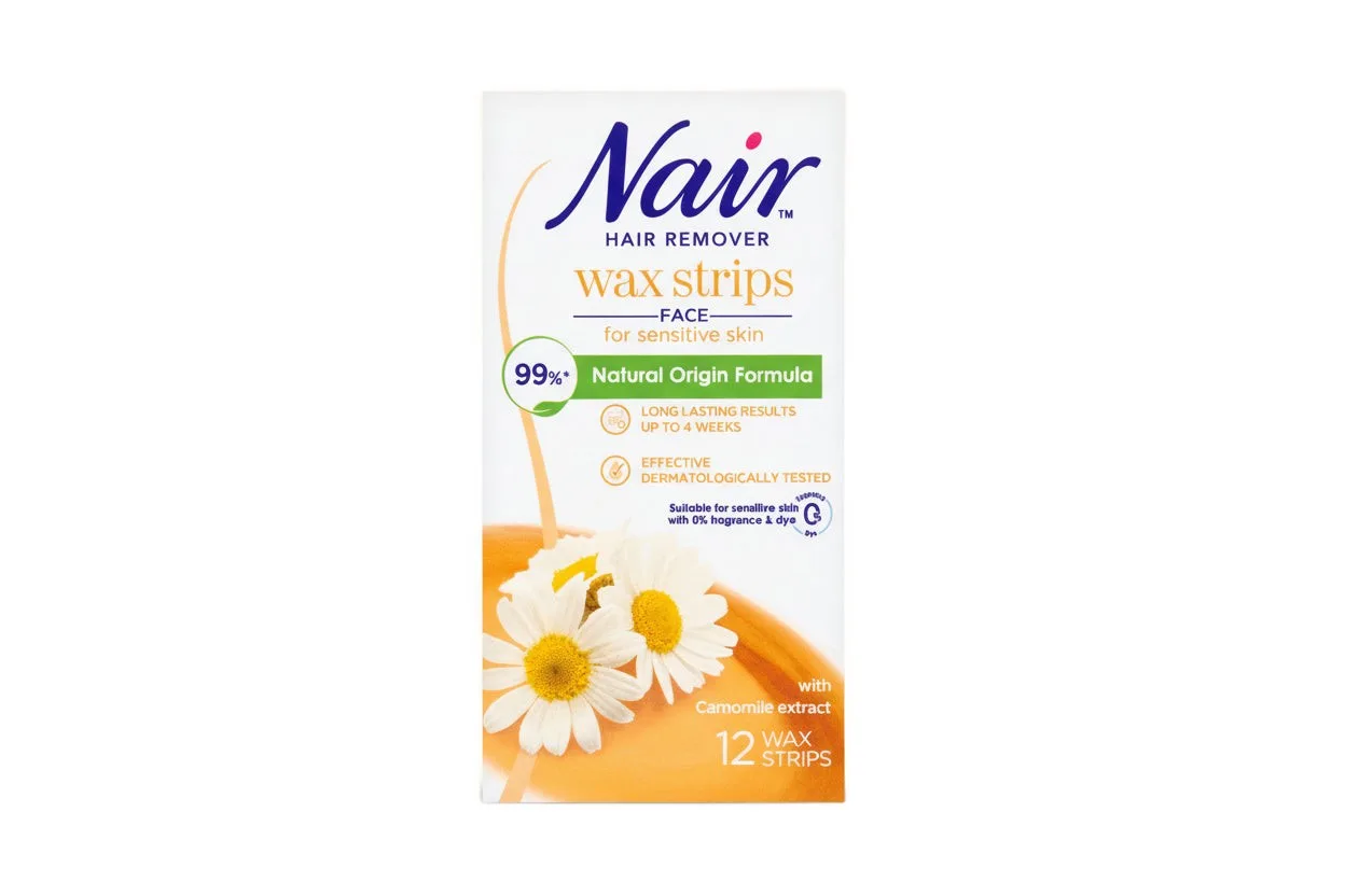 Nair Facial Wax Strips 12 Pack