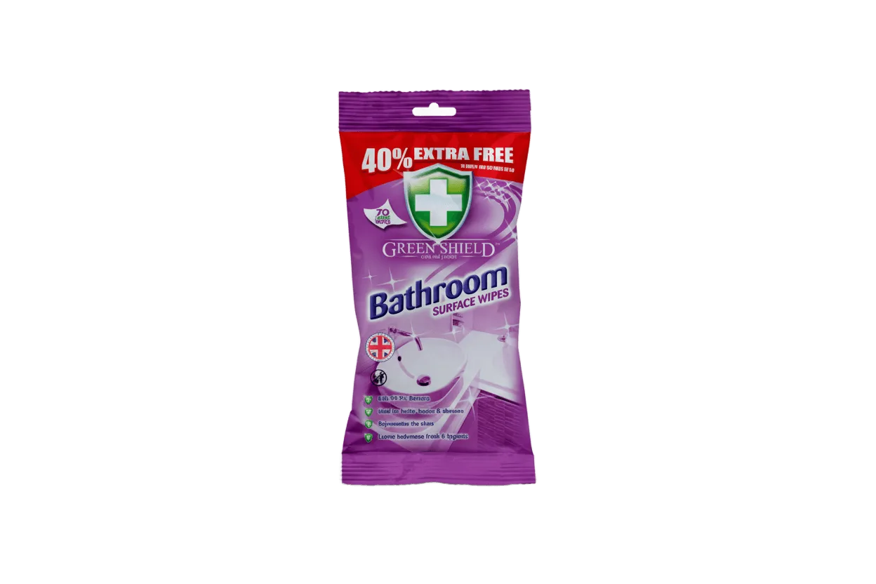 Greenshield Bathroom Surface Wipes 70 Pack