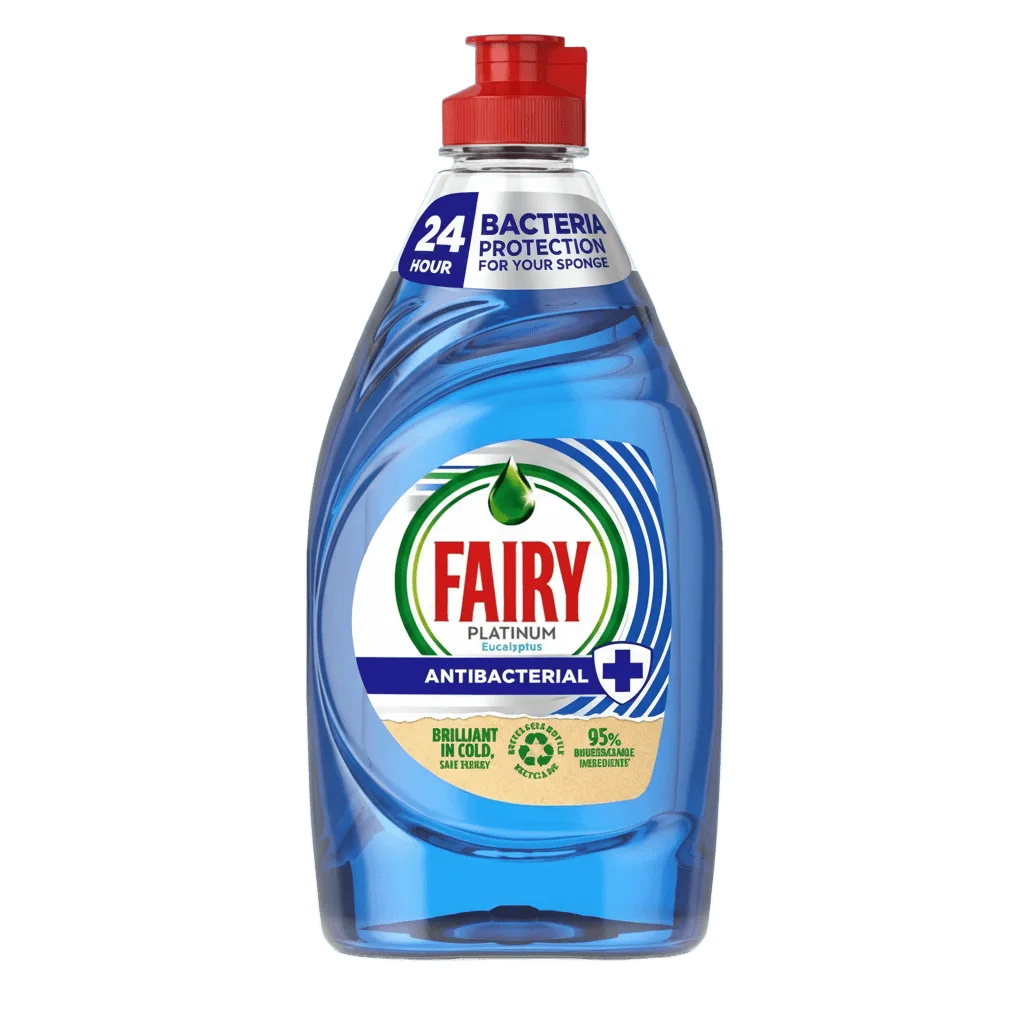 Fairy Dish Washing Liquid Platinum Antibacterial 383ml